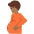 Pregnant Person Medium Dark Skin Tone Emoji from Twemoji Set