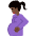 Pregnant Woman Dark Skin Tone Emoji from Twemoji Set