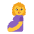 Pregnant Woman Flat Default Emoji from Fluent Emoji Flat Set