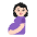 Pregnant Woman Flat Light Emoji from Fluent Emoji Flat Set