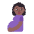 Pregnant Woman Flat Medium Dark Emoji from Fluent Emoji Flat Set