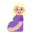 Pregnant Woman Flat Medium Light Emoji from Fluent Emoji Flat Set
