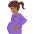 Pregnant Woman Medium Dark Skin Tone Emoji from Twemoji Set