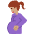 Pregnant Woman Medium Skin Tone Emoji from Twemoji Set