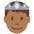 Prince Medium Dark Skin Tone Emoji from Twemoji Set