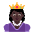 Princess Flat Dark Emoji from Fluent Emoji Flat Set