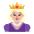Princess Flat Medium Light Emoji from Fluent Emoji Flat Set