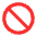 Prohibited Flat Emoji from Fluent Emoji Flat Set