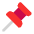 Pushpin Flat Emoji from Fluent Emoji Flat Set