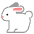 Rabbit Flat Emoji from Fluent Emoji Flat Set