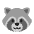 Raccoon Flat Emoji from Fluent Emoji Flat Set