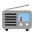 Radio Flat Emoji from Fluent Emoji Flat Set
