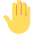 Raised Back Of Hand Emoji from Twemoji Set