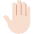 Raised Back Of Hand Light Skin Tone Emoji from Twemoji Set