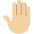 Raised Back Of Hand Medium Light Skin Tone Emoji from Twemoji Set