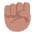 Raised Fist Flat Medium Emoji from Fluent Emoji Flat Set