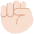 Raised Fist Light Skin Tone Emoji from Twemoji Set