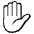 Raised Hand Emoji from EmojiTwo Black Set