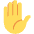 Raised Hand Emoji from Twemoji Set