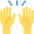 Raising Hands Emoji from Twemoji Set