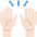 Raising Hands Light Skin Tone Emoji from Twemoji Set