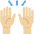 Raising Hands Medium Light Skin Tone Emoji from Twemoji Set