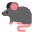 Rat Flat Emoji from Fluent Emoji Flat Set