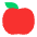 Red Apple Flat Emoji from Fluent Emoji Flat Set