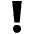 Red Exclamation Mark Emoji from EmojiTwo Black Set