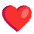 Red Heart Flat Emoji from Fluent Emoji Flat Set