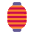 Red Paper Lantern Flat Emoji from Fluent Emoji Flat Set