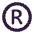 Registered Flat Emoji from Fluent Emoji Flat Set