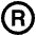 Registered Emoji from EmojiTwo Black Set