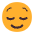 Relieved Face Flat Emoji from Fluent Emoji Flat Set