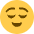 Relieved Face Emoji from Twemoji Set