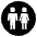 Restroom Emoji from EmojiTwo Black Set