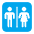 Restroom Flat Emoji from Fluent Emoji Flat Set