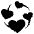 Revolving Hearts Emoji from EmojiTwo Black Set
