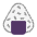 Rice Ball Flat Emoji from Fluent Emoji Flat Set