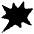 Right Anger Bubble Emoji from EmojiTwo Black Set