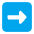 Right Arrow Flat Emoji from Fluent Emoji Flat Set