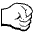 Right Facing Fist Emoji from EmojiTwo Black Set