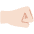 Right Facing Fist Light Skin Tone Emoji from Twemoji Set