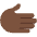 Rightwards Hand Dark Skin Tone Emoji from Twemoji Set