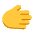Rightwards Hand Flat Default Emoji from Fluent Emoji Flat Set