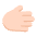 Rightwards Hand Flat Light Emoji from Fluent Emoji Flat Set