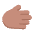 Rightwards Hand Flat Medium Emoji from Fluent Emoji Flat Set