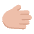 Rightwards Hand Flat Medium Light Emoji from Fluent Emoji Flat Set