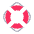 Ring Buoy Flat Emoji from Fluent Emoji Flat Set