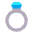 Ring Flat Emoji from Fluent Emoji Flat Set